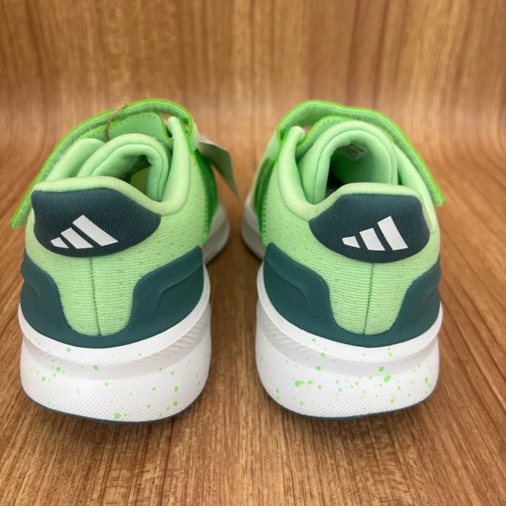 Adidas UltraRun 5 EL C Kids Running Shoes 12K Green JQ3069 Sneakers‎ NEW